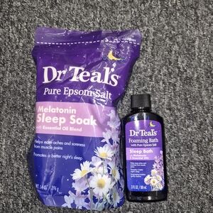 Dr Teal's Melatonin Sleep Soak & Foaming Bath Set - Purple